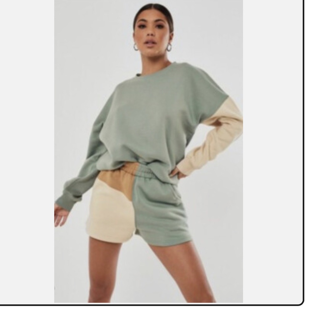 MISSGUIDED color block sweat suit sz 0
